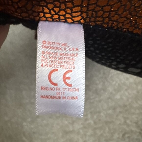 NWT TY Beanie Boo - MERLIN the Dragon 9" - Plush Black Dragon 2017 - Picture 10 of 14